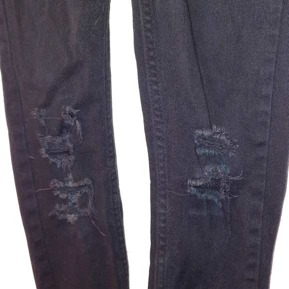 Levi's Strauss 710 Super Skinny Black Denim Jeans size 10 - Picture 5 of 13